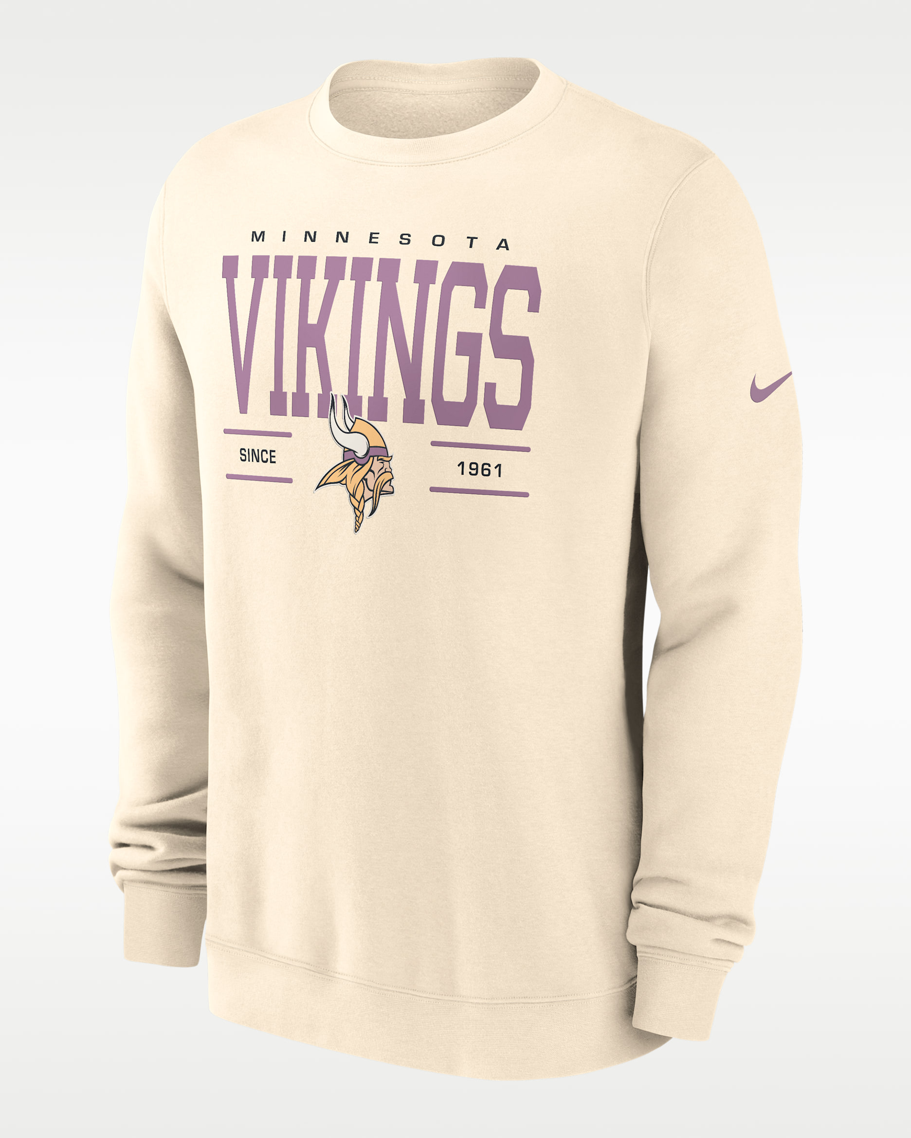 Minnesota Vikings Club Men's Nike NFL Pullover Crew. Nike.com